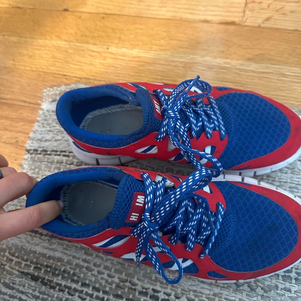Red white and blue Nike fly